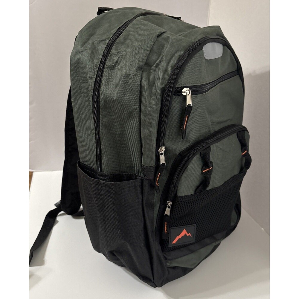 Urban sport Backpack 13W X  18D X 7D.  6 Compartments Green /black. NWTs